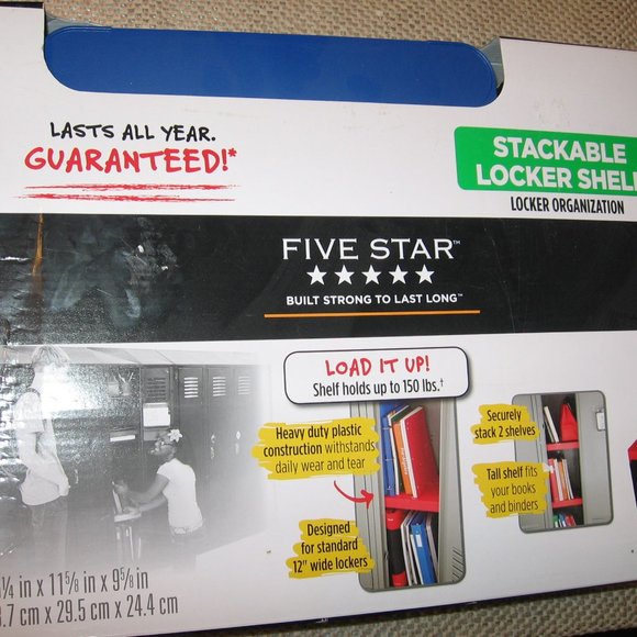 Five Star Storage & Organization Five Star Heavy Duty Blue Plastic